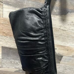 Black Soft Leather Clutch